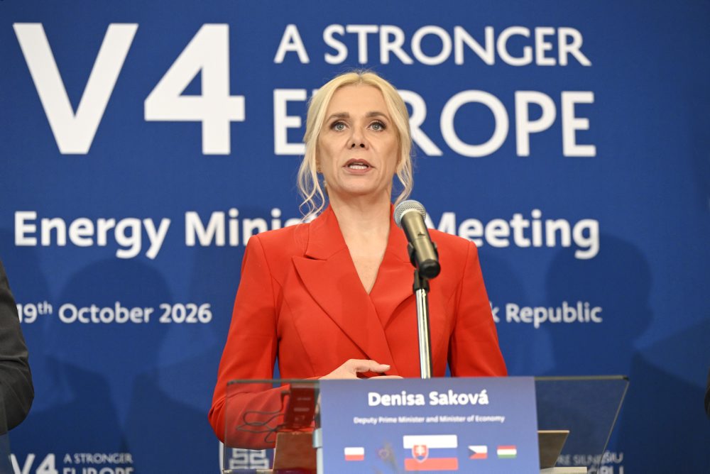 Tlačová konferencia ministrov krajín V4 zodpovedných za energetiku
