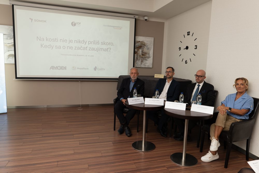 Tlačová konferencia zástupcov Spoločnosti pre osteoporózu a metabolické ochorenia kostí