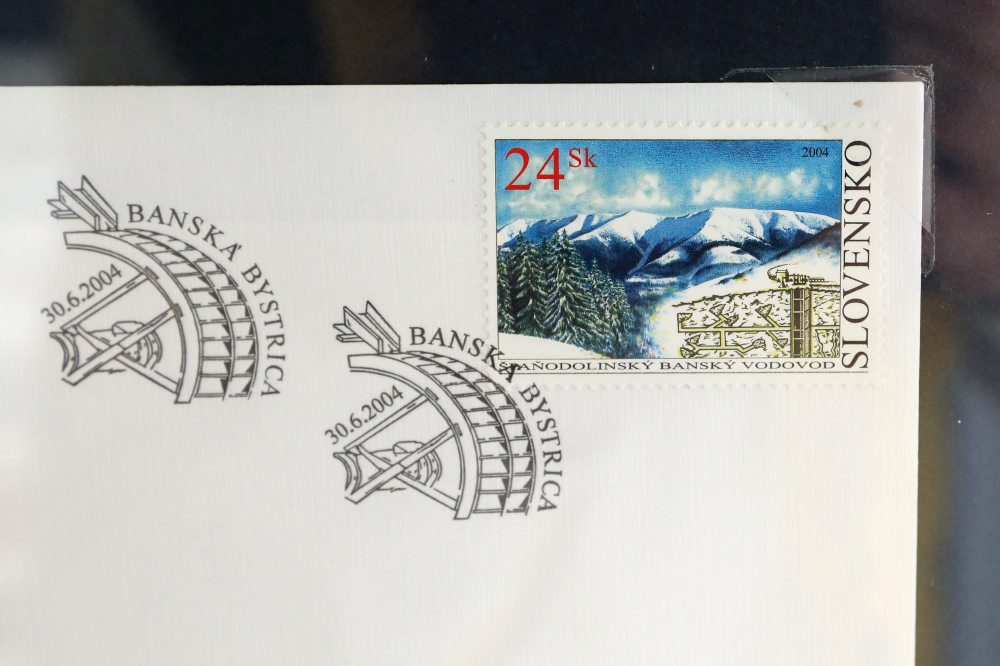 Výstava "Technické pamiatky na poštových známkach" v Poštovom múzeu Slovenskej pošty v Banskej Bystrici