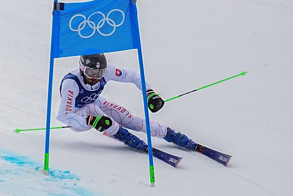slovenský lyžiar Andreas Žampa v 1. kole obrovského slalomu mužov
