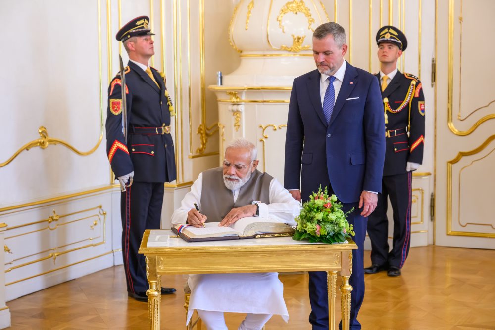 Indický premiér Nárendra Módí na Slovensku