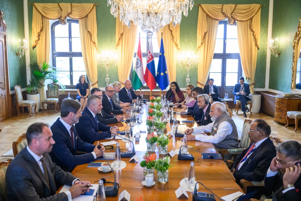 Indický premiér Nárendra Módí na Slovensku