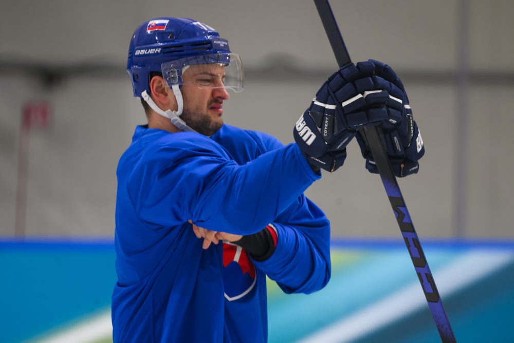 Tréning na štvrťfinálový duel na ZOH26 v Miláne  