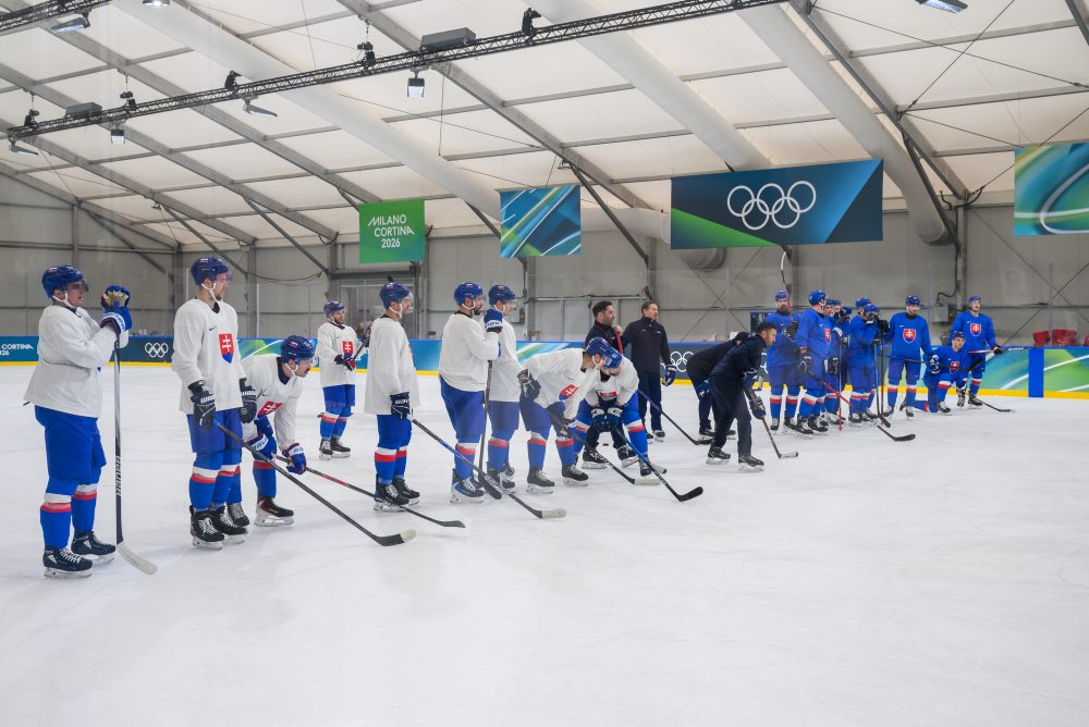 Tréning na štvrťfinálový duel na ZOH26 v Miláne  