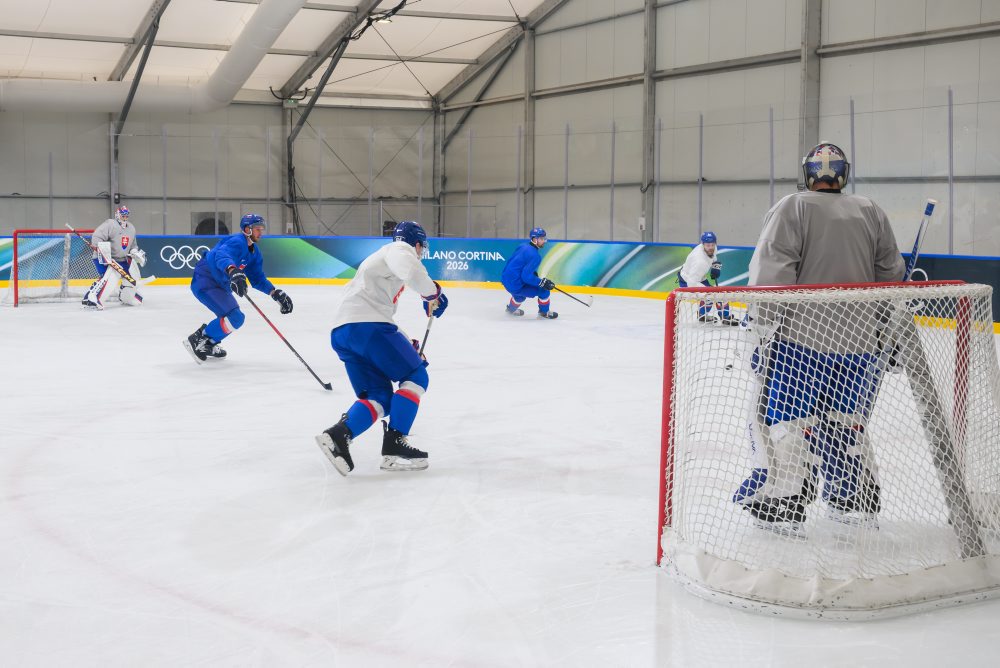 Tréning na štvrťfinálový duel na ZOH26 v Miláne  