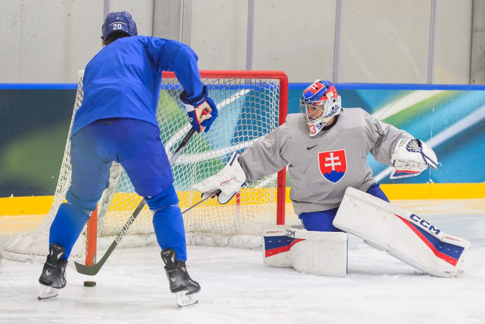 Tréning na štvrťfinálový duel na ZOH26 v Miláne