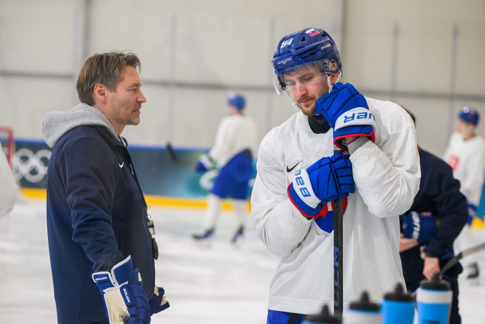 Tréning na štvrťfinálový duel na ZOH26 v Miláne