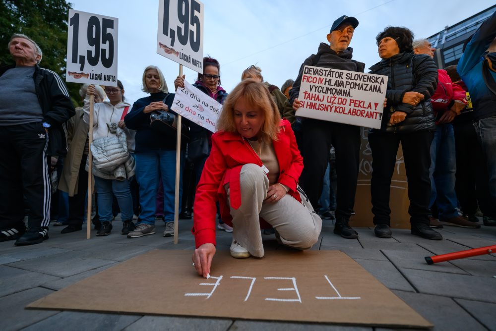 Verejné zhromaždenie opozičných strán v Bratislave 