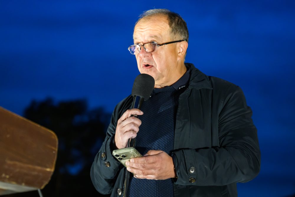 Verejné zhromaždenie opozičných strán v Bratislave 
