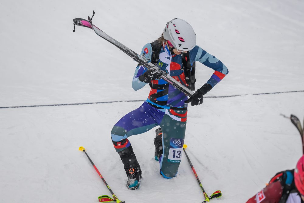 Kvalifikácia v šprinte skialpinistiek na ZOH26 v Bormiu 