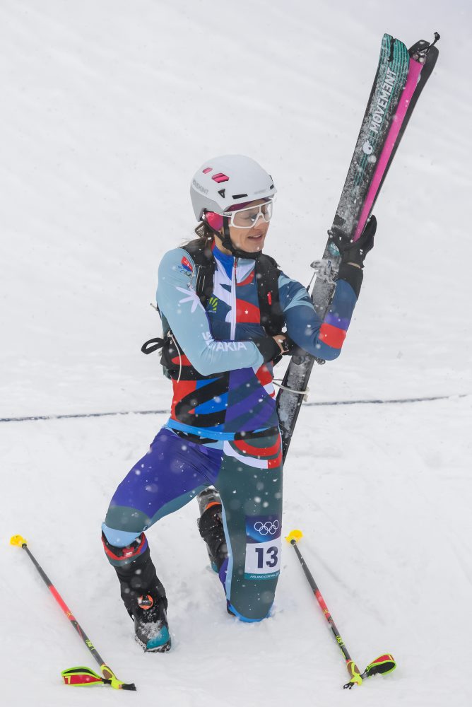 Kvalifikácia v šprinte skialpinistiek na ZOH26 v Bormiu 