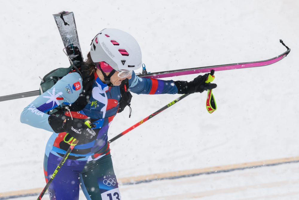 Kvalifikácia v šprinte skialpinistiek na ZOH26 v Bormiu 