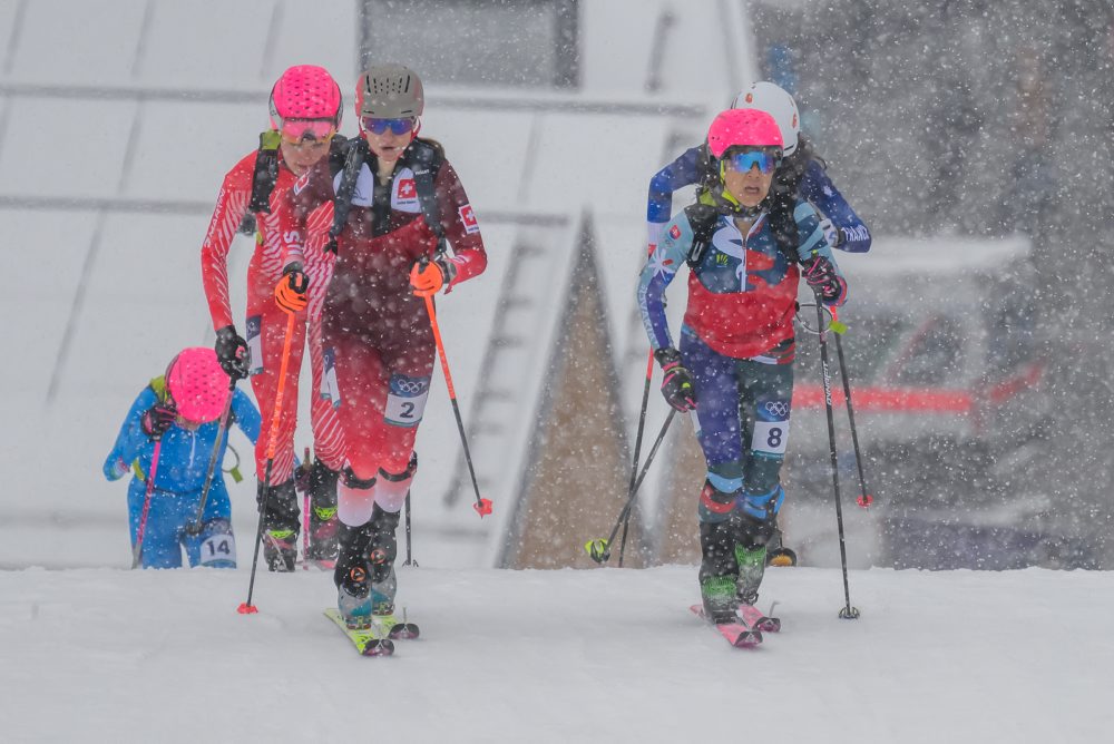 Kvalifikácia v šprinte skialpinistiek na ZOH26 v Bormiu 