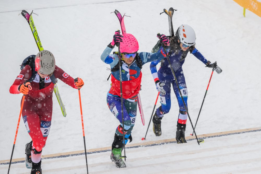 Kvalifikácia v šprinte skialpinistiek na ZOH26 v Bormiu 