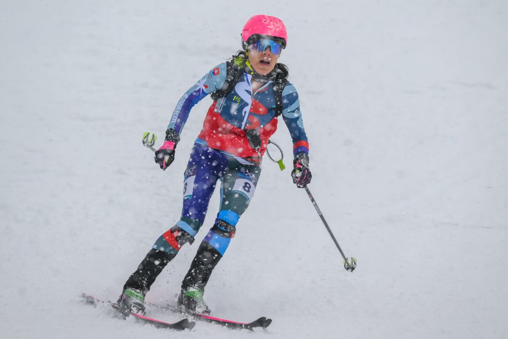 Semifinále v šprinte skialpinistiek na ZOH26 v Bormiu 