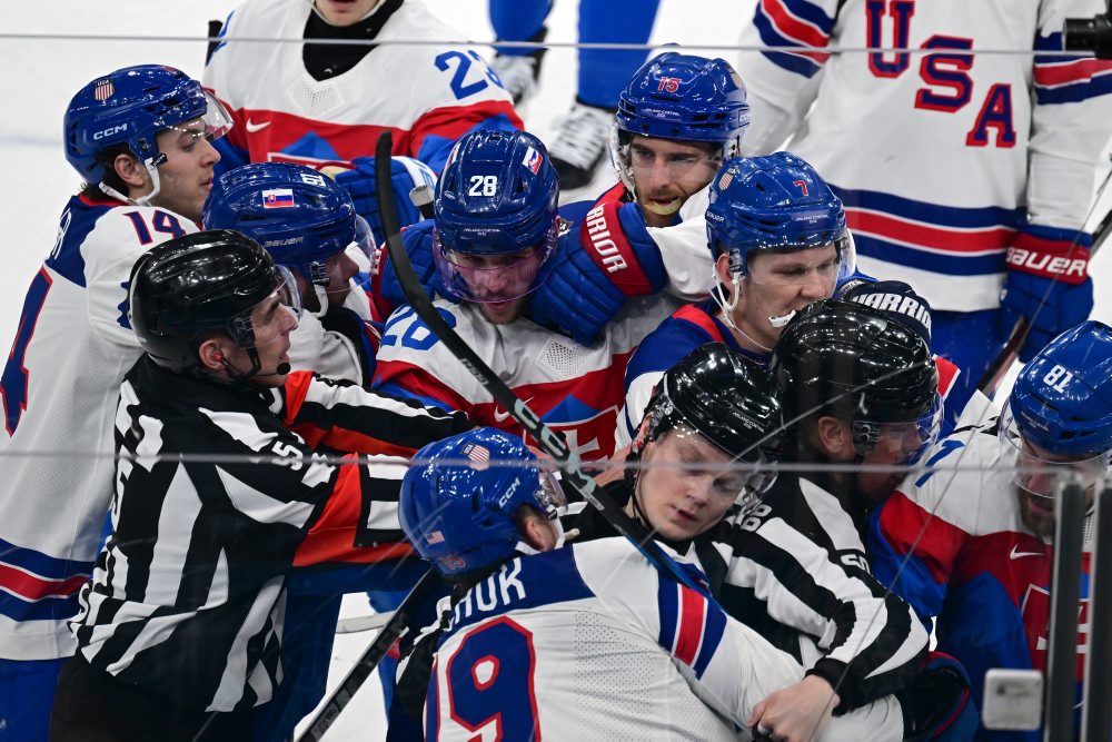 Zo semifinálového zápasu USA - Slovensko