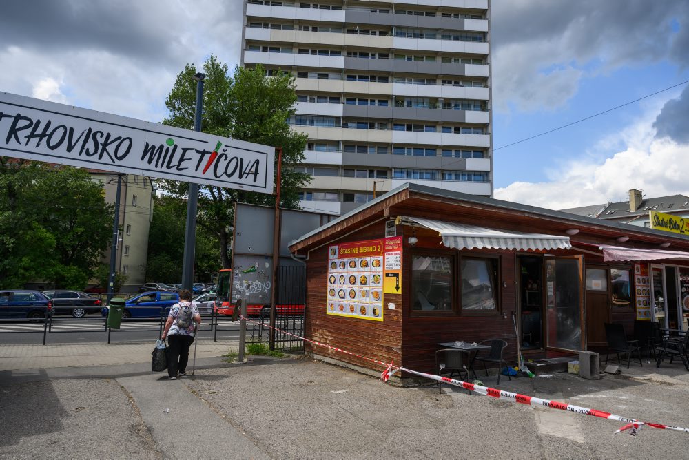 Výbuch propán-butánovej fľaše na trhovisku na Miletičovej ulici v Bratislave