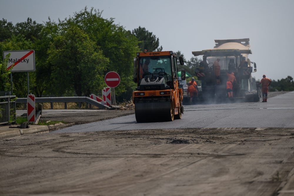 Dočasná uzávera vetiev diaľničnej križovatky Malacky na D2