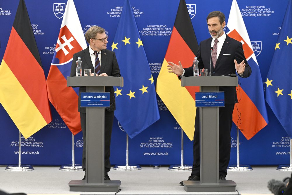 Nemecký minister diplomacie Johann Wadephul na Slovensku