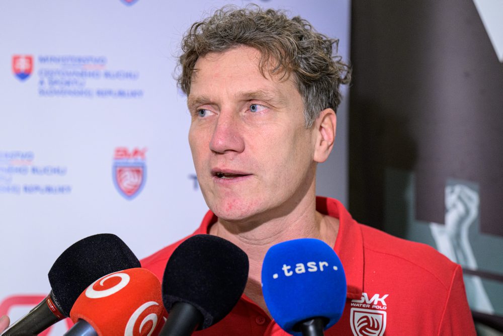 Tlačová konferencia reprezentácie SR vo vodnom póle pred odchodom na ME mužov v Belehrade