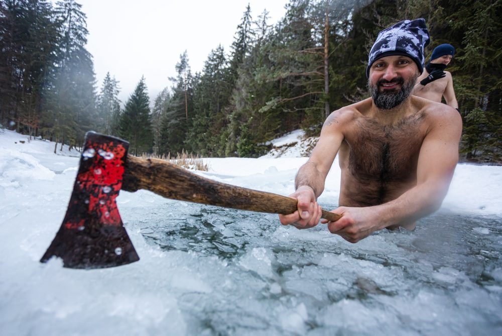 Zimné otužovanie na jazierkach Patúch 