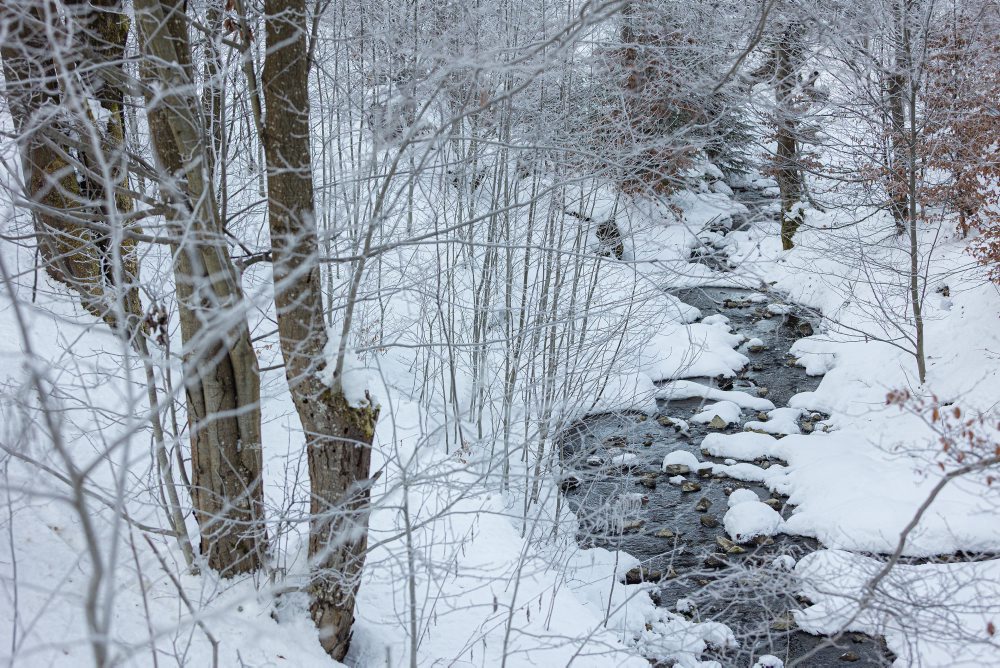 Zimná krajina na Kysuciach 