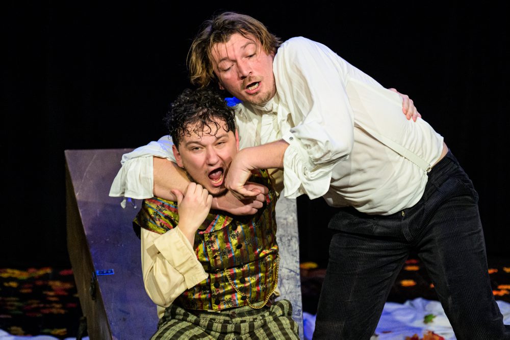 Generálna skúška k premiére predstavenia Čo sa stalo so ženou? v Divadle Alexandra Duchnoviča v Prešove 