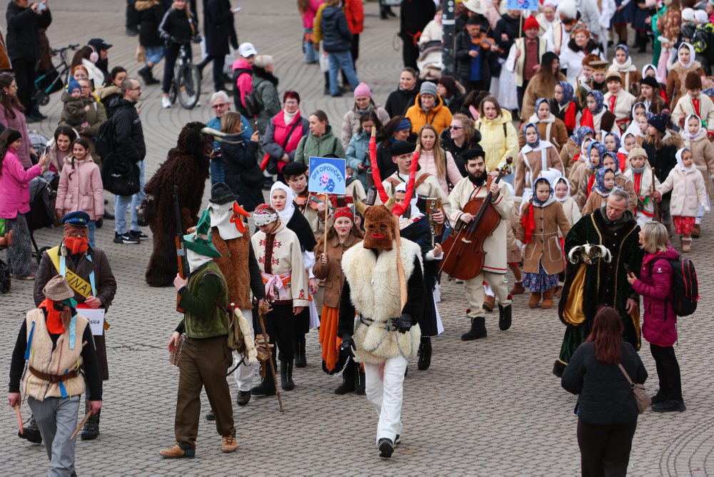 Fašiangový sprievod masiek v Žiline 