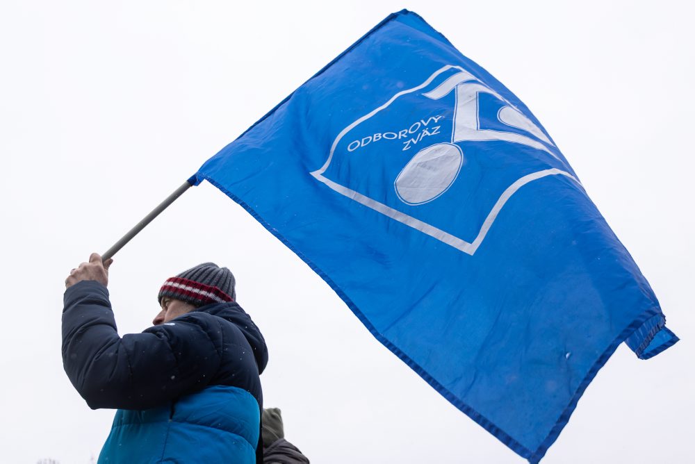 Štrajk odborárov KIA v Žiline