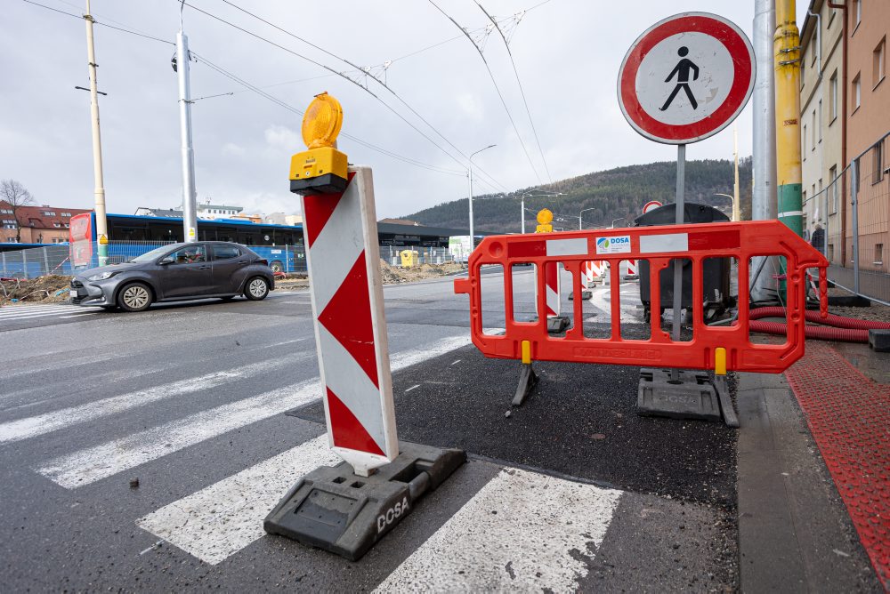 Uzávera Ulice 1. mája v Žiline