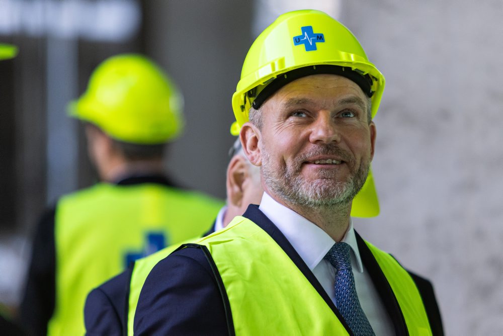 Zdravie: Na najvyššom bode stavby novej martinskej nemocnice osadili glajchu