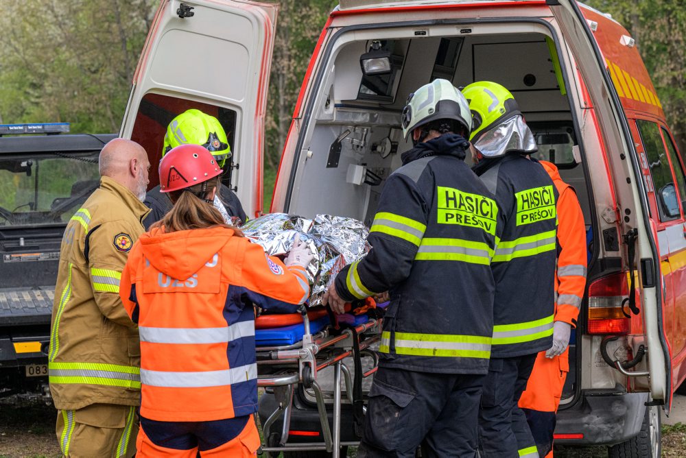 Cvičenie zdravotníkov v Prešove 