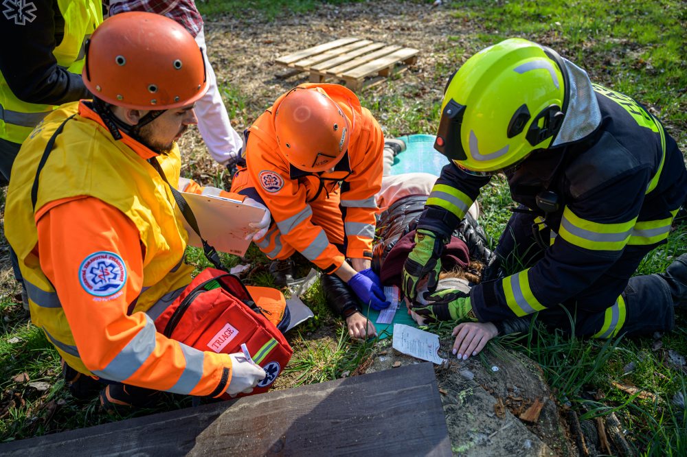 Cvičenie zdravotníkov v Prešove 