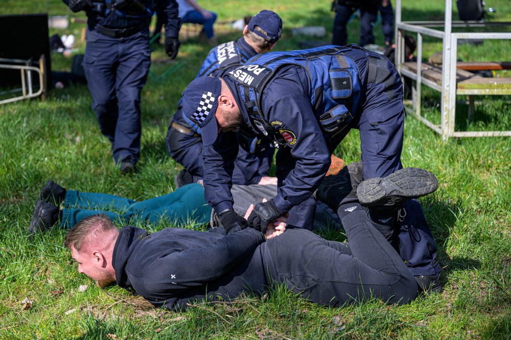 Cvičenie zdravotníkov v Prešove 