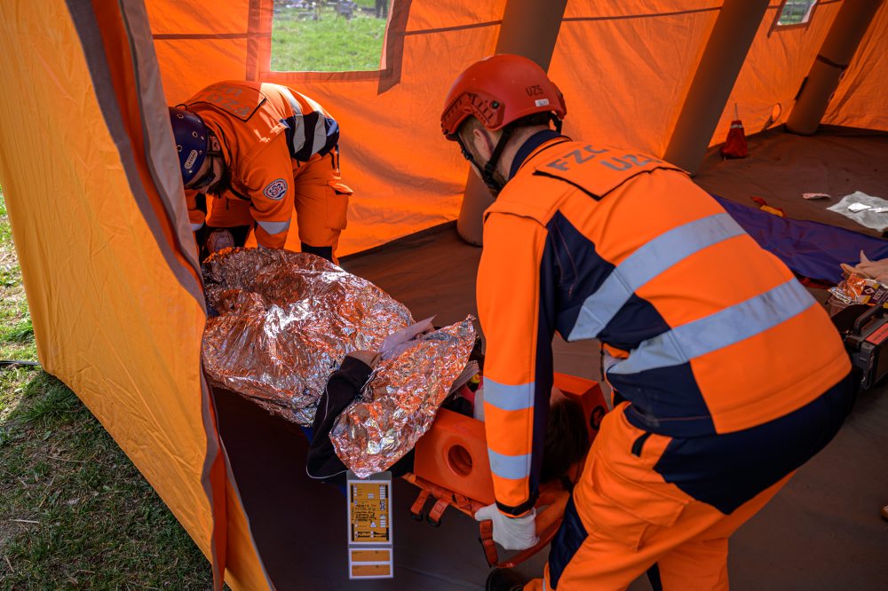 Cvičenie zdravotníkov v Prešove 