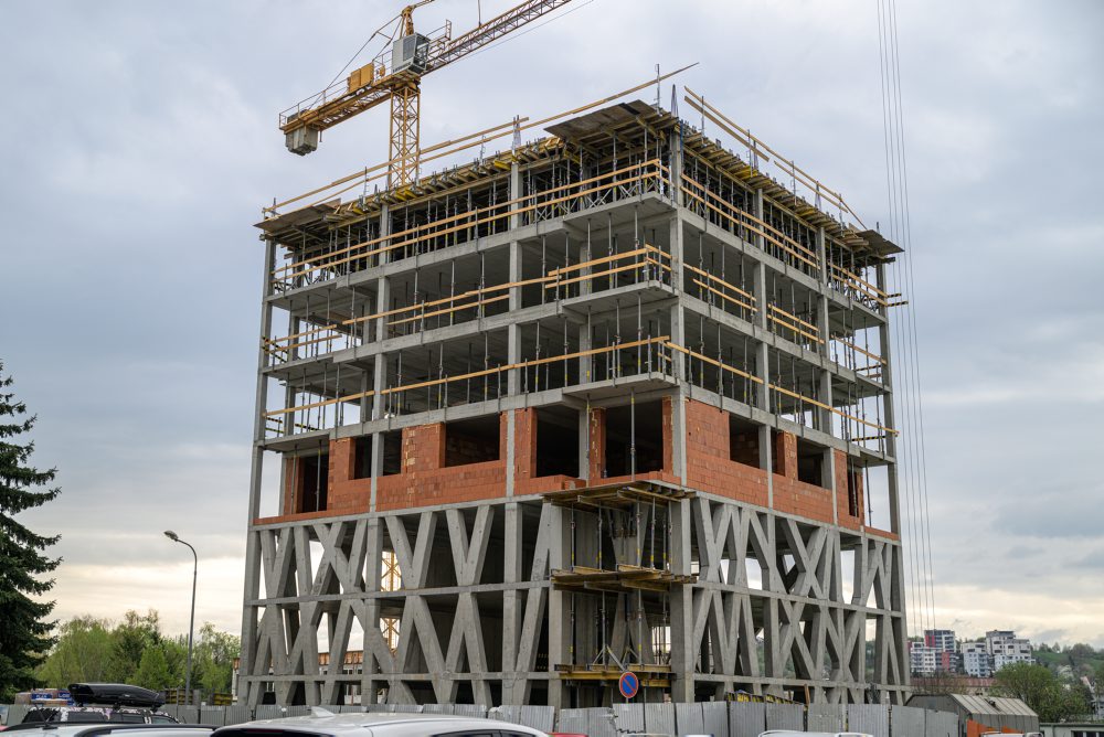 Výstavba nového bytového domu v Prešove