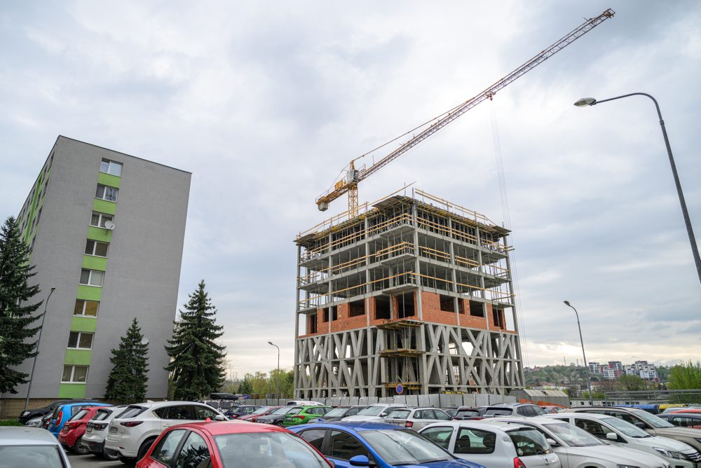 Výstavba nového bytového domu v Prešove