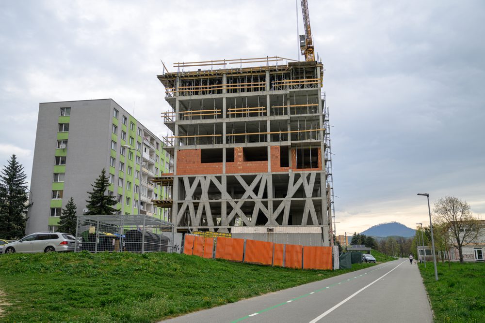 Výstavba nového bytového domu v Prešove