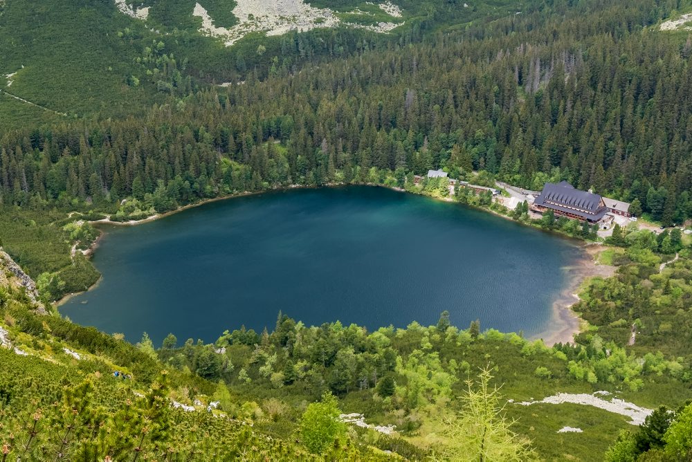 Popradské pleso vo Vysokých Tatrách