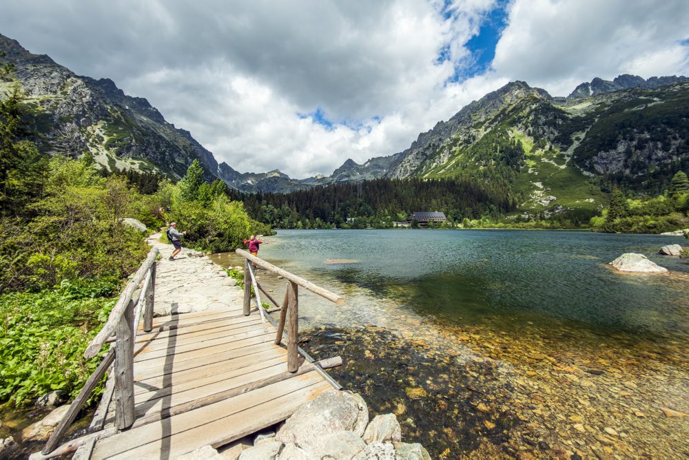 Popradské pleso vo Vysokých Tatrách