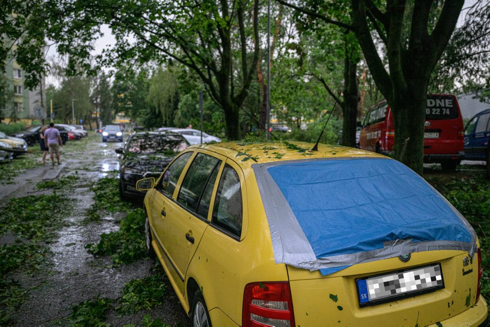 Silná búrka v Prešove 