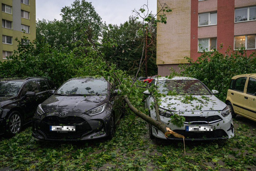 Silná búrka v Prešove 