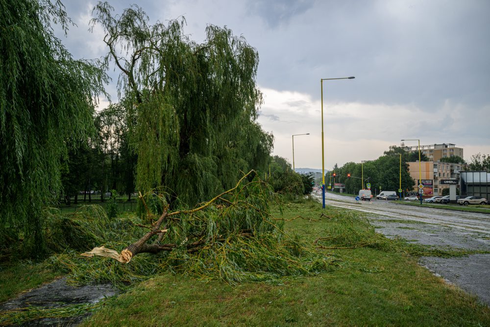 Silná búrka v Prešove 