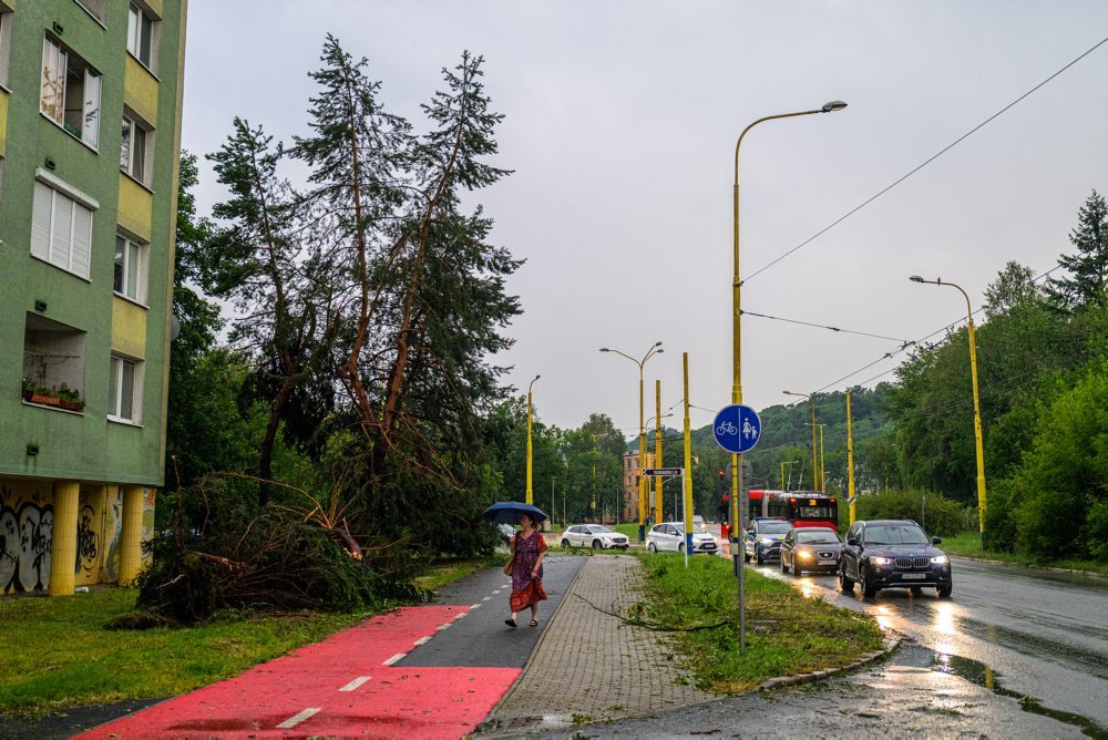 Silná búrka v Prešove 