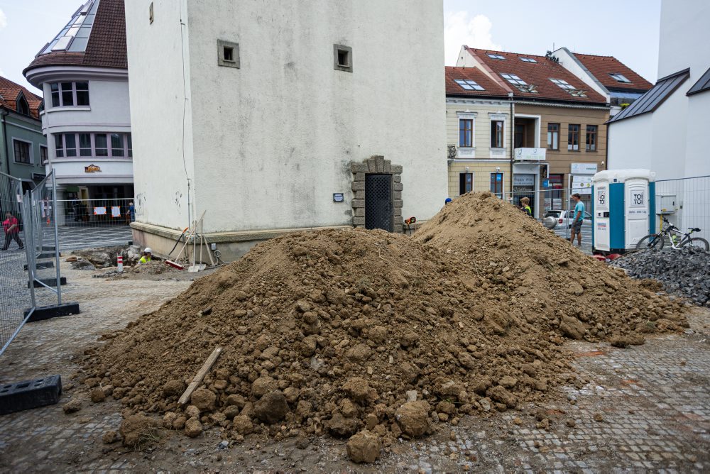 Archeologický výskum pri Burianovej veži v Žiline
