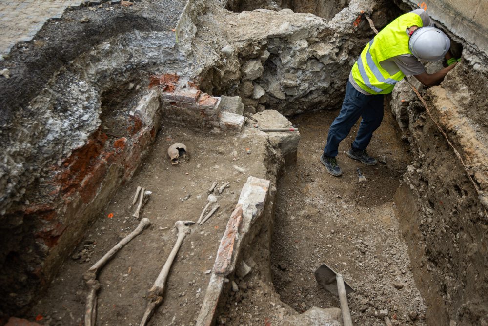 Archeologický výskum pri Burianovej veži v Žiline