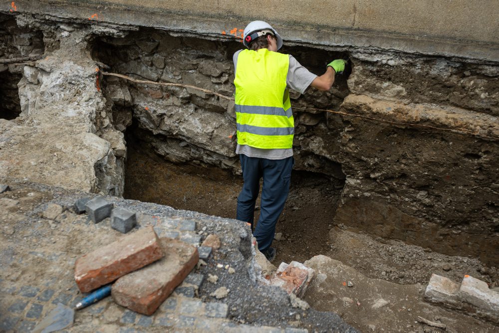 Archeologický výskum pri Burianovej veži v Žiline