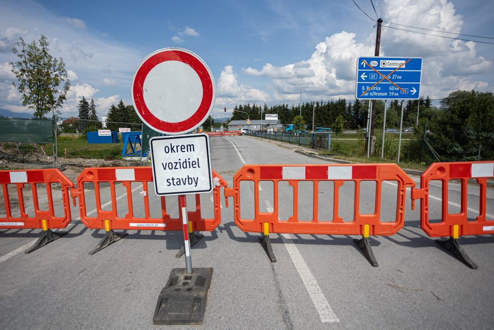 Rekonštrukcia mostu pri obci Bystrička v okrese Martin