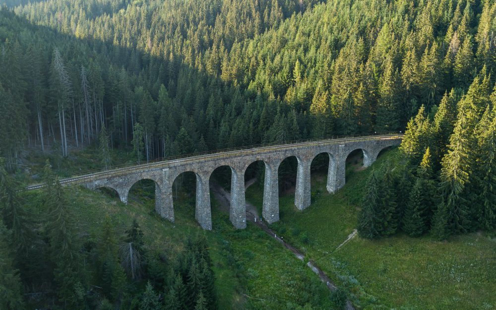 Chmarošský viadukt pri obci Telgárt v okrese Brezno