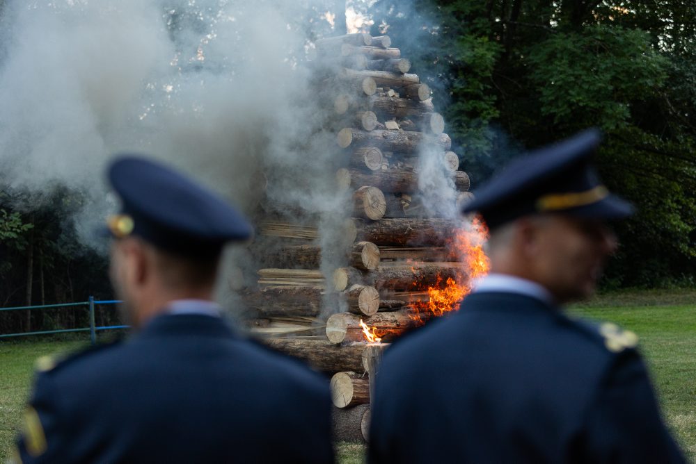 Podujatie Vatra SNP v obci Bystrička 